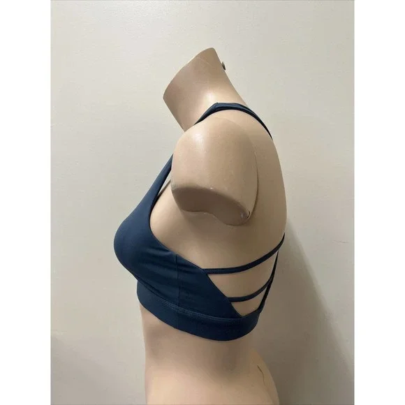 Zyia Active Sports Bra Grey Gray Yoga Athletic Workout Size Small FS Charity - Picture 2 of 9